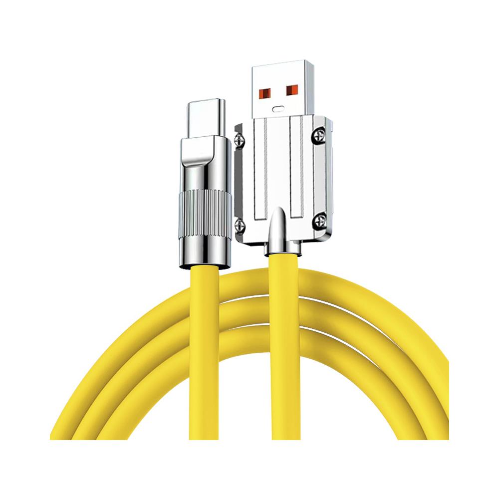 Cavo Di Ricarica Usb-c 120w Ricarica Rapida 1 M Yellow - Foto 7