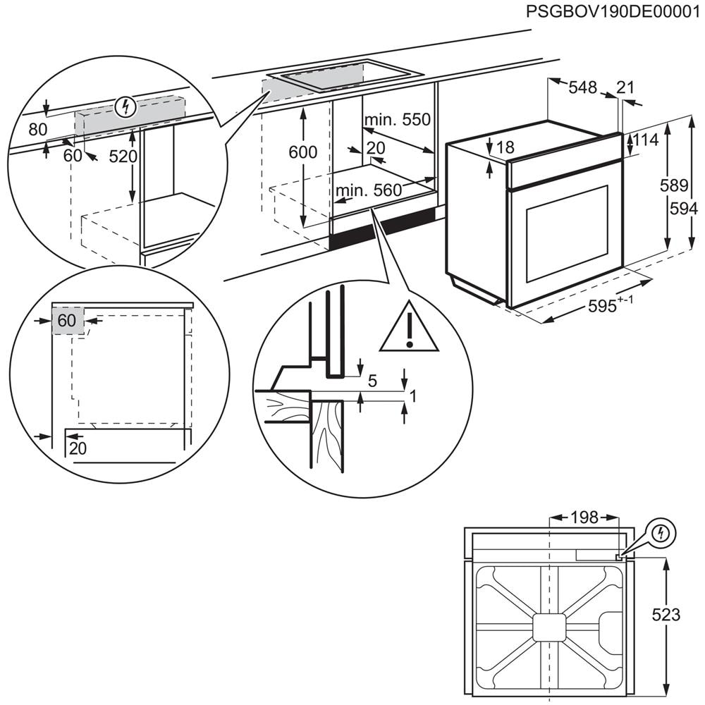 Forno Elettrico da Incasso SenseCook® Serie 700 COB400X Capacità 72 L Multifunzione Ventilato Cottura a Vapore Potenza 2790 W Colore Acciaio Inossidabile - Foto 11