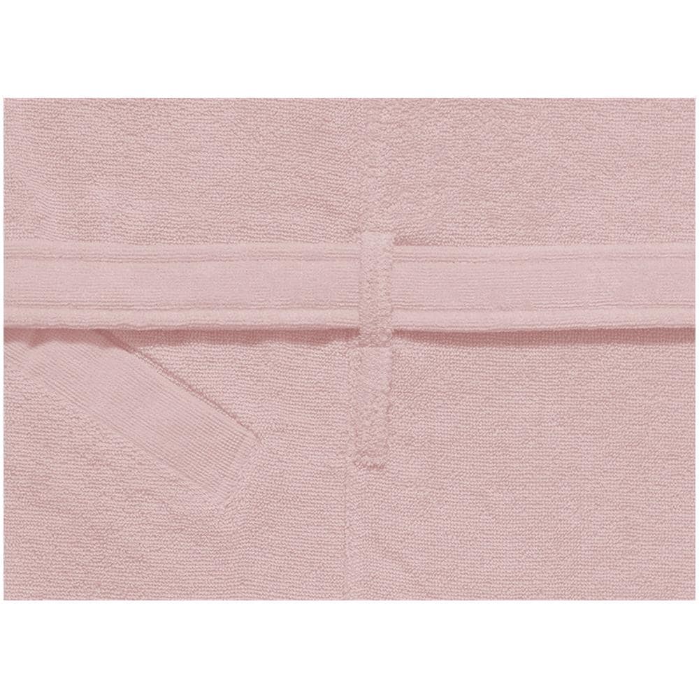 Accappatoio Con Cappuccio E Tasche In Spugna Mod. Joy Tinta Unita Rosa M-l Rosa - Foto 2