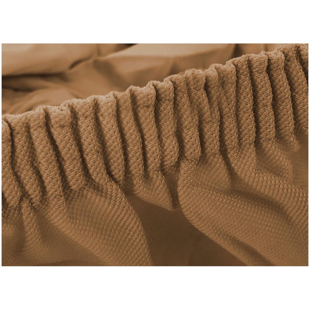 Copriseduta Per Divano Elasticizzato Antimacchia Genius In Tinta Unita Chaise Longue Biscotto 1010 - Foto 2