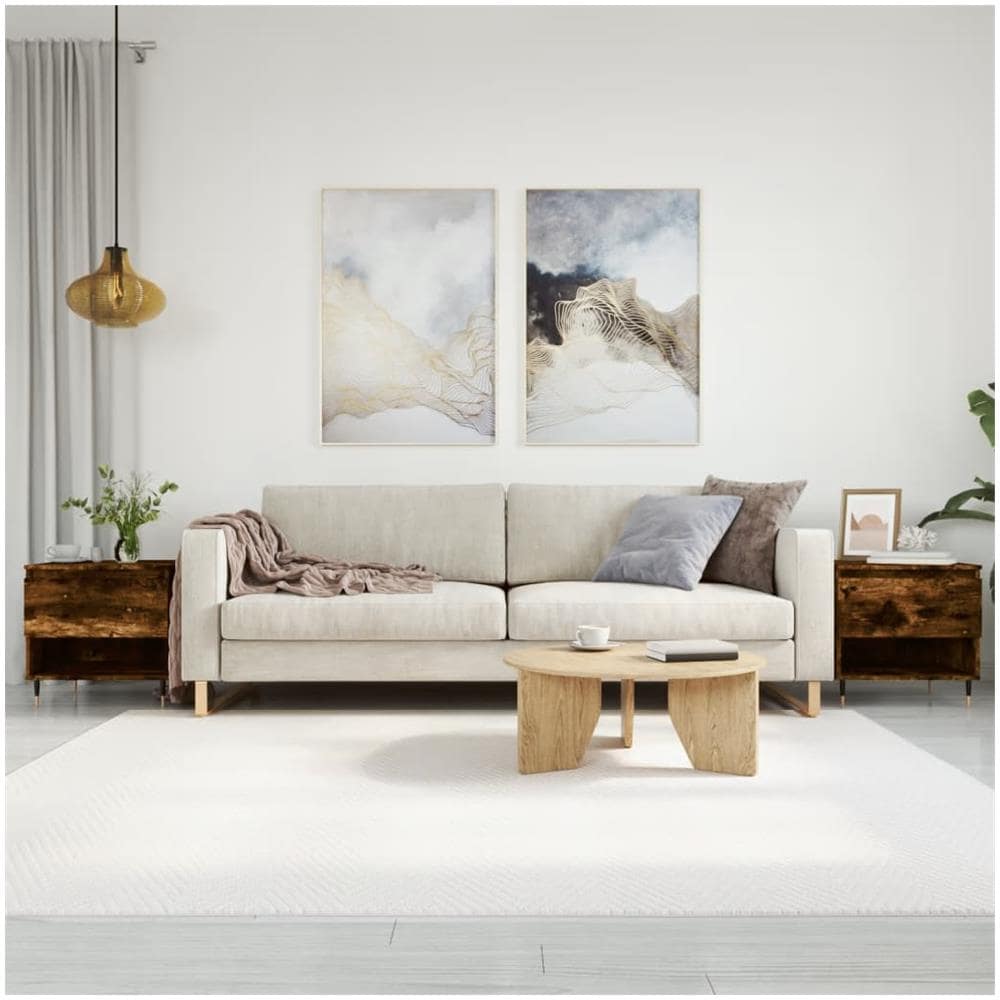 Tavolini Salotto 2pz Rovere Fumo 50x46x50 Cm Legno Multistrato - Foto 1