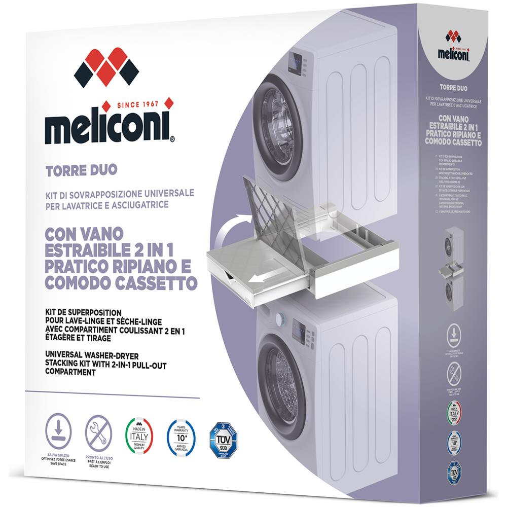 Torre Duo accessorio e componente per lavatrice Kit di sovrapposizione 1 pz - Foto 2