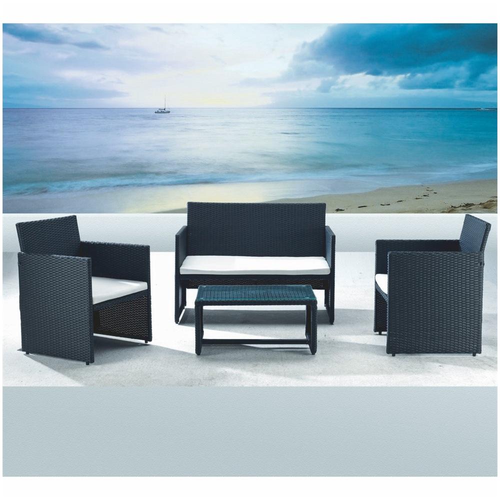 Set da Giardino 2 Poltrone Tavolo e Divano - Modello Valencia - Foto 1