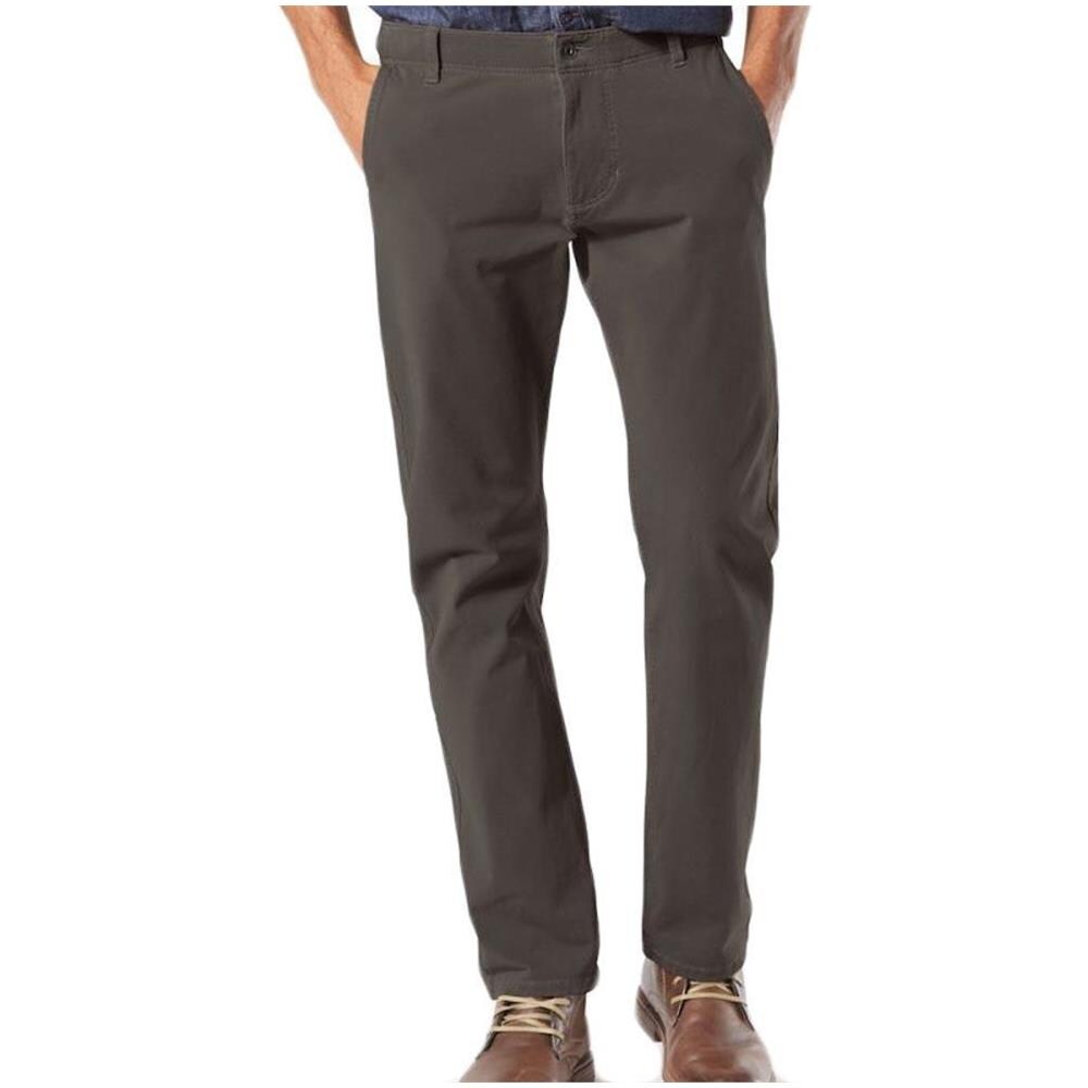 Pantaloni Dockers Alpha Khaki Smart 360 Flex Slim Tapered L32 Abbigliamento Uomo W36-l32 - Foto 1