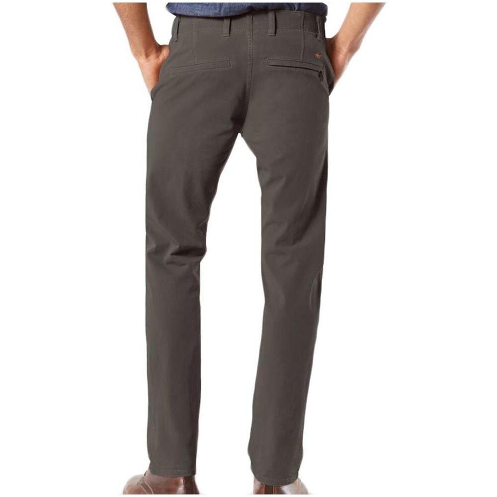 Pantaloni Dockers Alpha Khaki Smart 360 Flex Slim Tapered L32 Abbigliamento Uomo W36-l32 - Foto 2