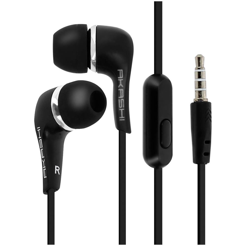 Auricolari Stereo In-ear Telecomando Jack 3.5mm Nero - Foto 2