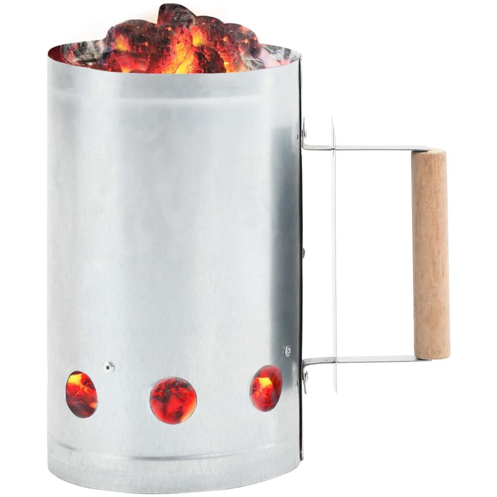 Ciminiera Per Barbecue Starter A Carbone In Acciaio Zincato - Foto 2