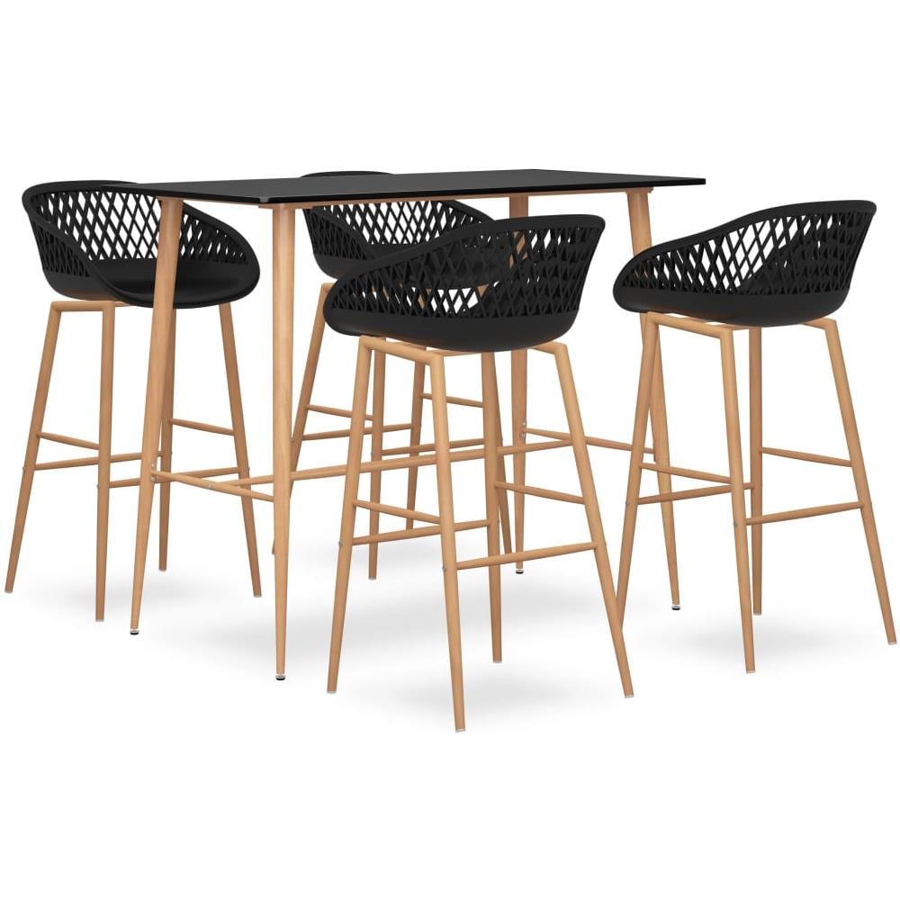 Set da Bar 5 pz Nero - Foto 1