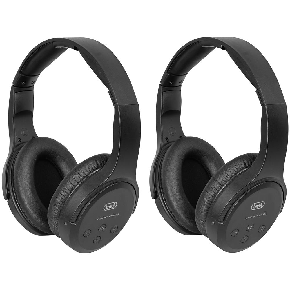 FRS 1580 TW Set 2 Cuffie TV Stereo Padiglione Auricolare Nero con Base Ricevitore RF Wireless - Foto 4