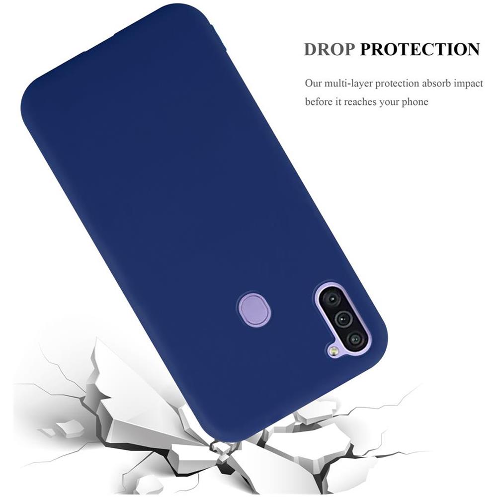 Custodia Compatibile Con Samsung Galaxy A11 Eu / M11 In Candy Blu Scuro - Coperchio Protettivo In Silicone Tpu Flessibile - Foto 8