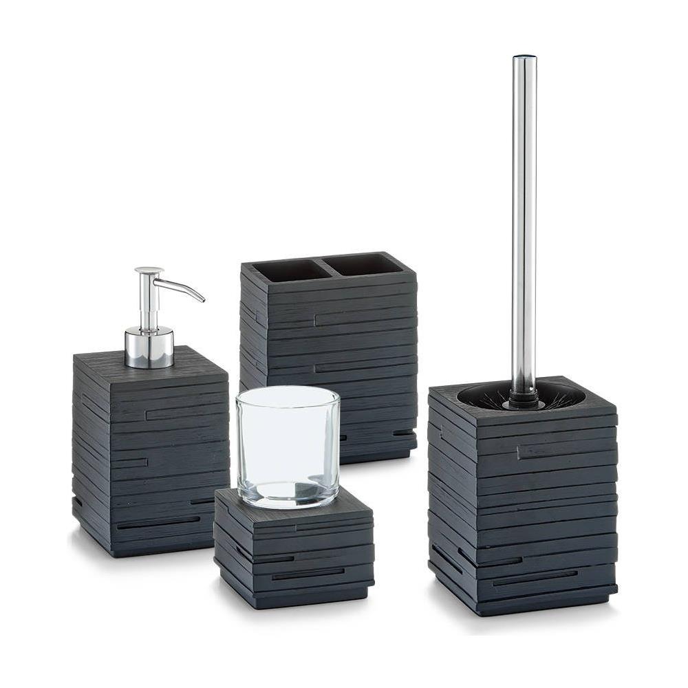 Spazzolino Da Denti E Contenitore Per Pasta Ardesia, 2 Camere, - Foto 2