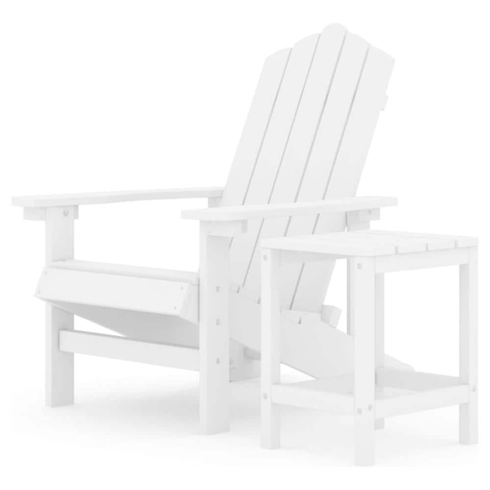 Sedia Da Giardino Con Tavolo Adirondack In Hdpe Bianco - Foto 2