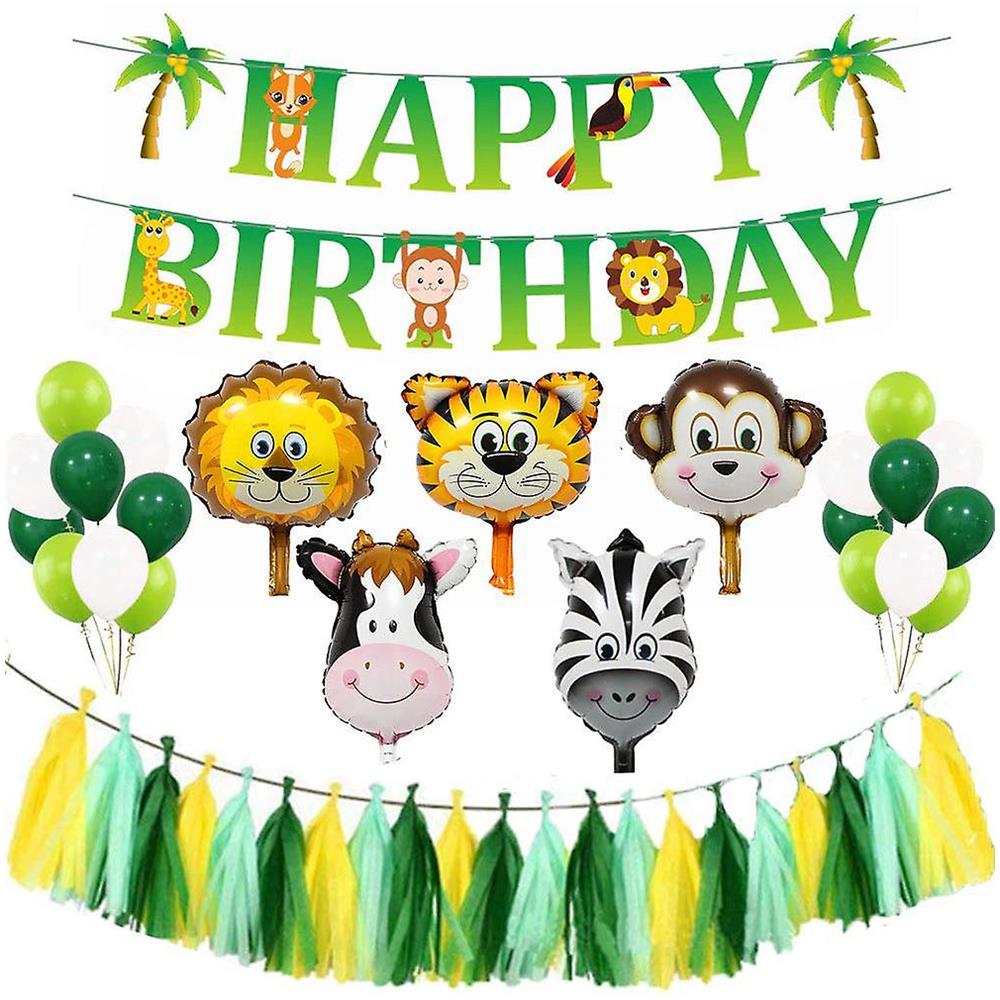 compleanno 2 anni bambino,Giungla Decorazione,Palloncini Animali Giungla di Safa