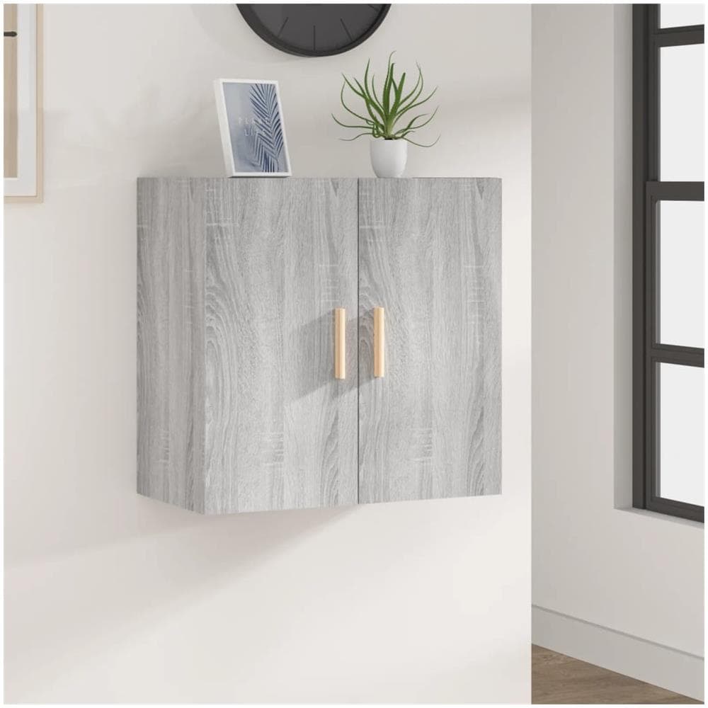 Mobile Pensile Grigio Sonoma 60x30x60 Cm Legno Multistrato - Foto 1