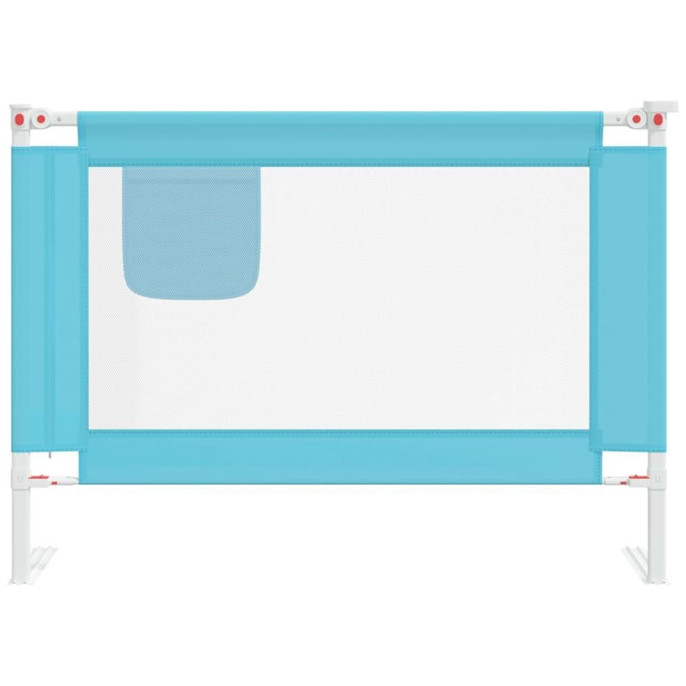 Sponda Letto di Sicurezza per Bambini Blu 90x25 cm in Tessuto - Foto 3