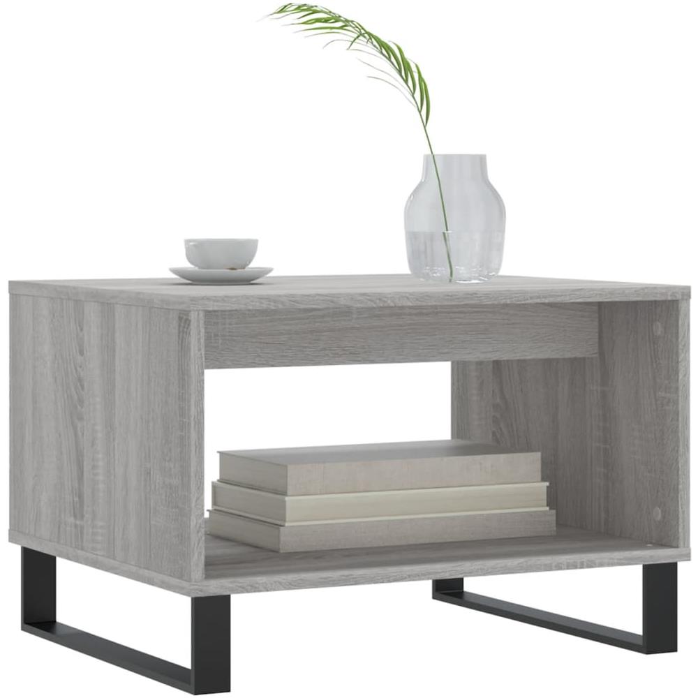 Tavolino Da Salotto Grigio Sonoma 60x50x40 Cm Legno Multistrato - Foto 3