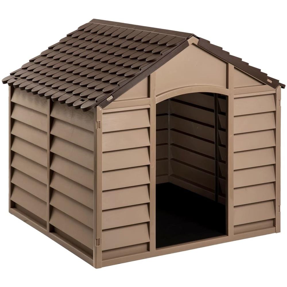 Casetta Per Cani Marrone 86x84x82 Cm In Polipropilene - Foto 2