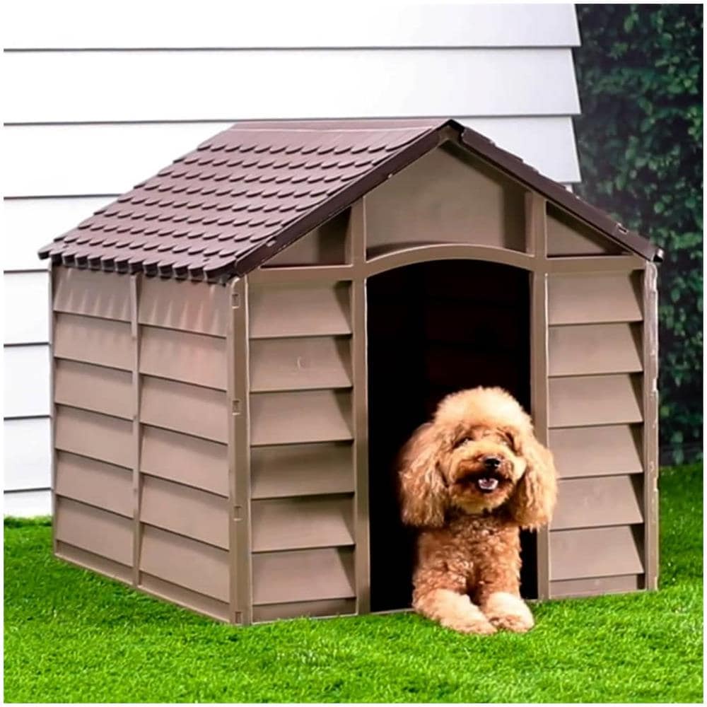 Casetta Per Cani Marrone 86x84x82 Cm In Polipropilene - Foto 1