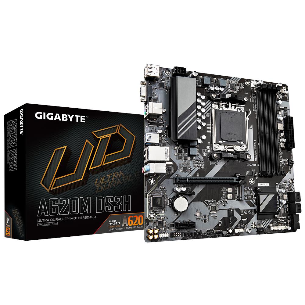 Scheda Madre A620M DS3H Socket AM5 Chipset AMD A620 micro ATX - Foto 1