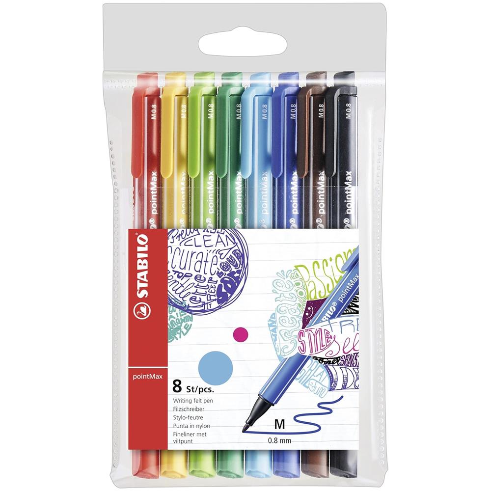 pointMax - Fineliner Premium - Astuccio da 8 - Colori assortiti - Foto 1