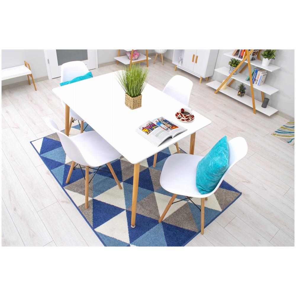 Tavolo da pranzo moderno bianco YURO 120 cm x 80 cm - Foto 10