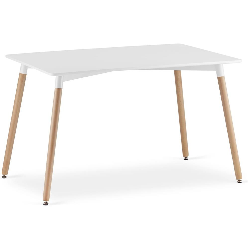 Tavolo da pranzo moderno bianco YURO 120 cm x 80 cm - Foto 1
