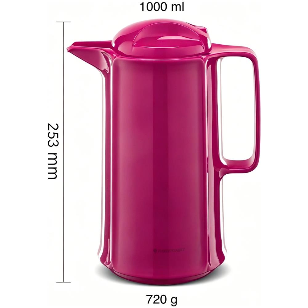 Borraccia termica 1L - Marlis 420 - Senza BPA - Per caffè, tè e infusi - Rosso - Foto 2