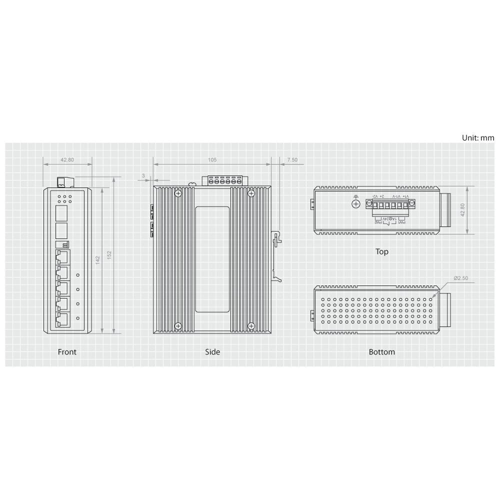 Ies-0620 4x802.3af / At Poe + 1sfp In - Foto 1