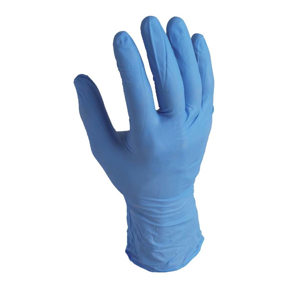 Guanti In Nitrile Monouso Ambidestri Senza Polvere Con Finitura Microruvida 100 Pezzi Taglia M - Foto 1