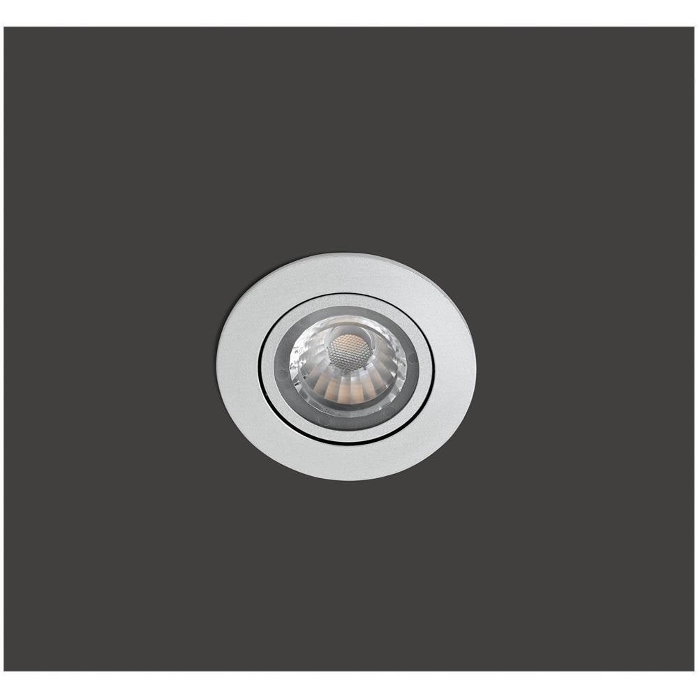 Faretto Ad Incasso Grigio Tondo 8w Led - Foto 1