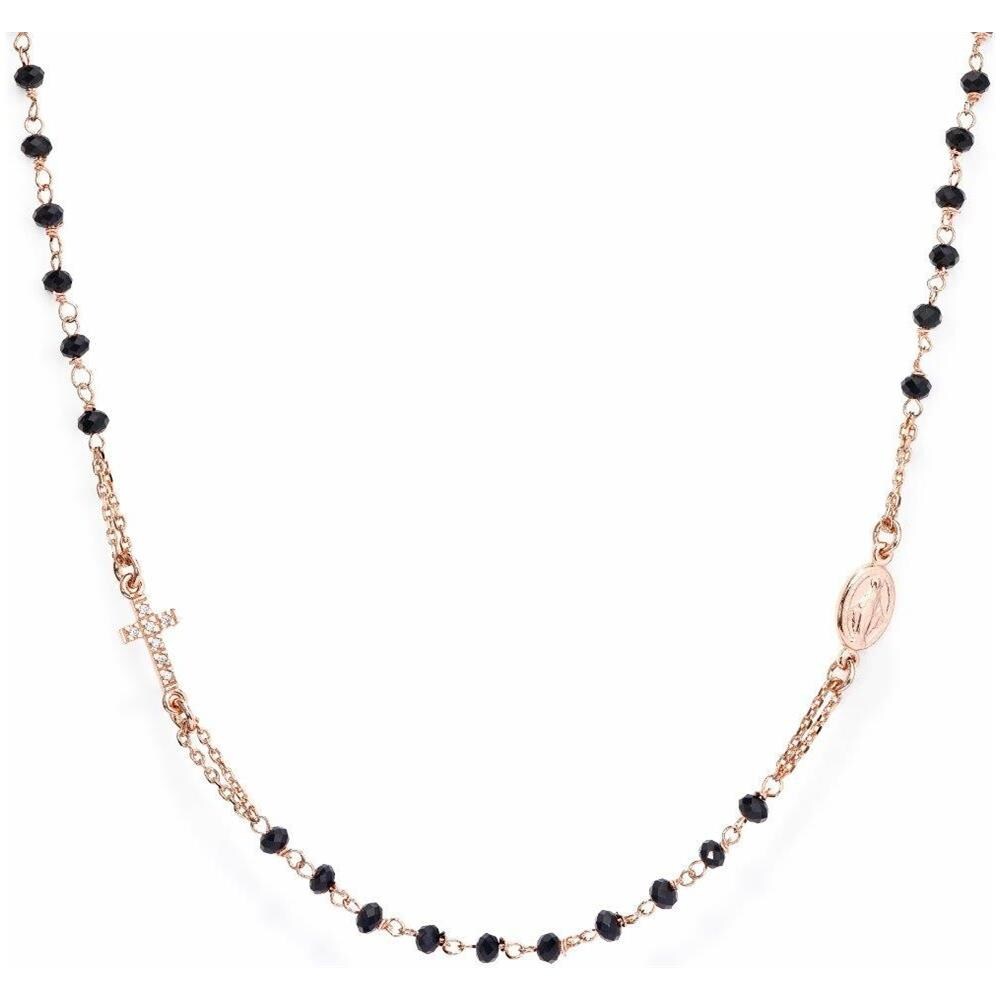 Collana In Argento 925 - Collezione Rosari - Colore Rosè - Misura Unica Rosario Girocollo - Foto 1
