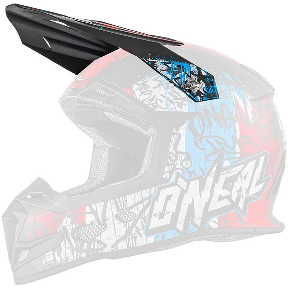 Frontino Casco Mx Oneal 2019 5series Vandal Blu Rosso Bianco (default, Blu)  - Foto 1
