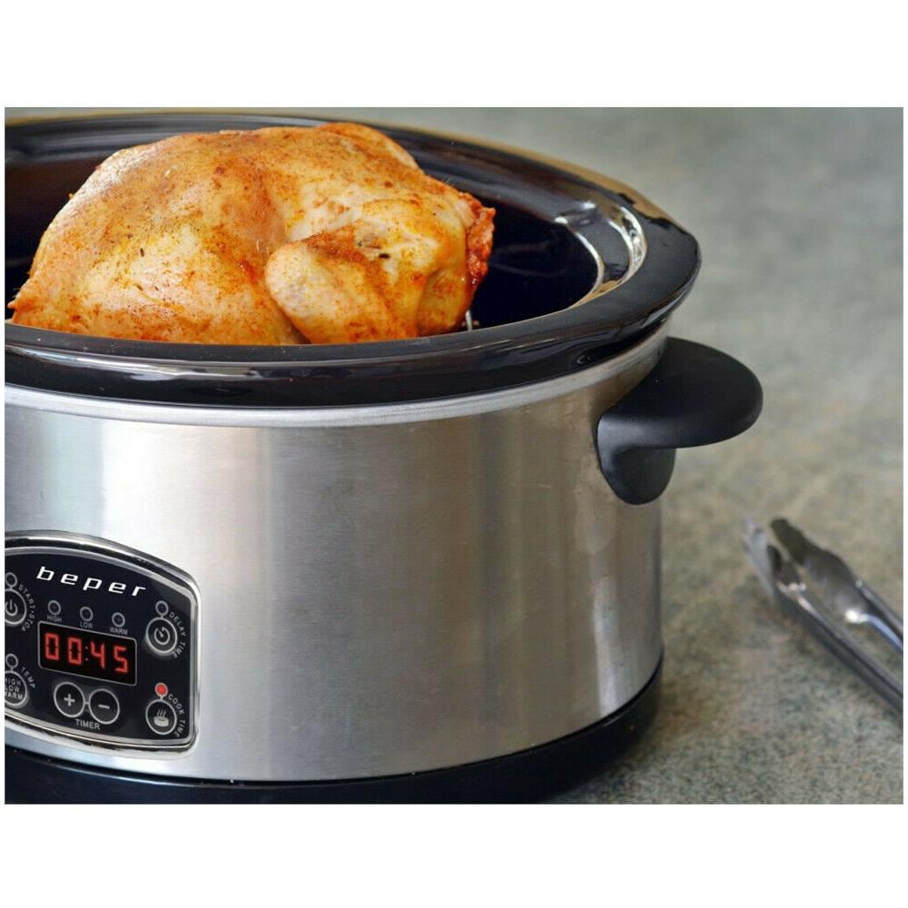 Slow Cooker Pentola Per La Cottura Lenta 4,5 Ltri In Ceramica 3 Cotture - Foto 2