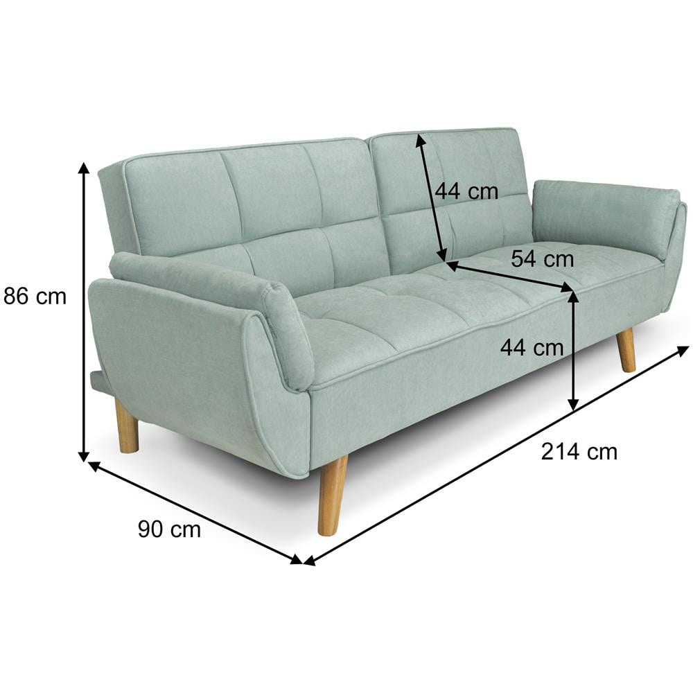 Divano Posti Divano Letto Clic Clac Samira In Velluto Verde