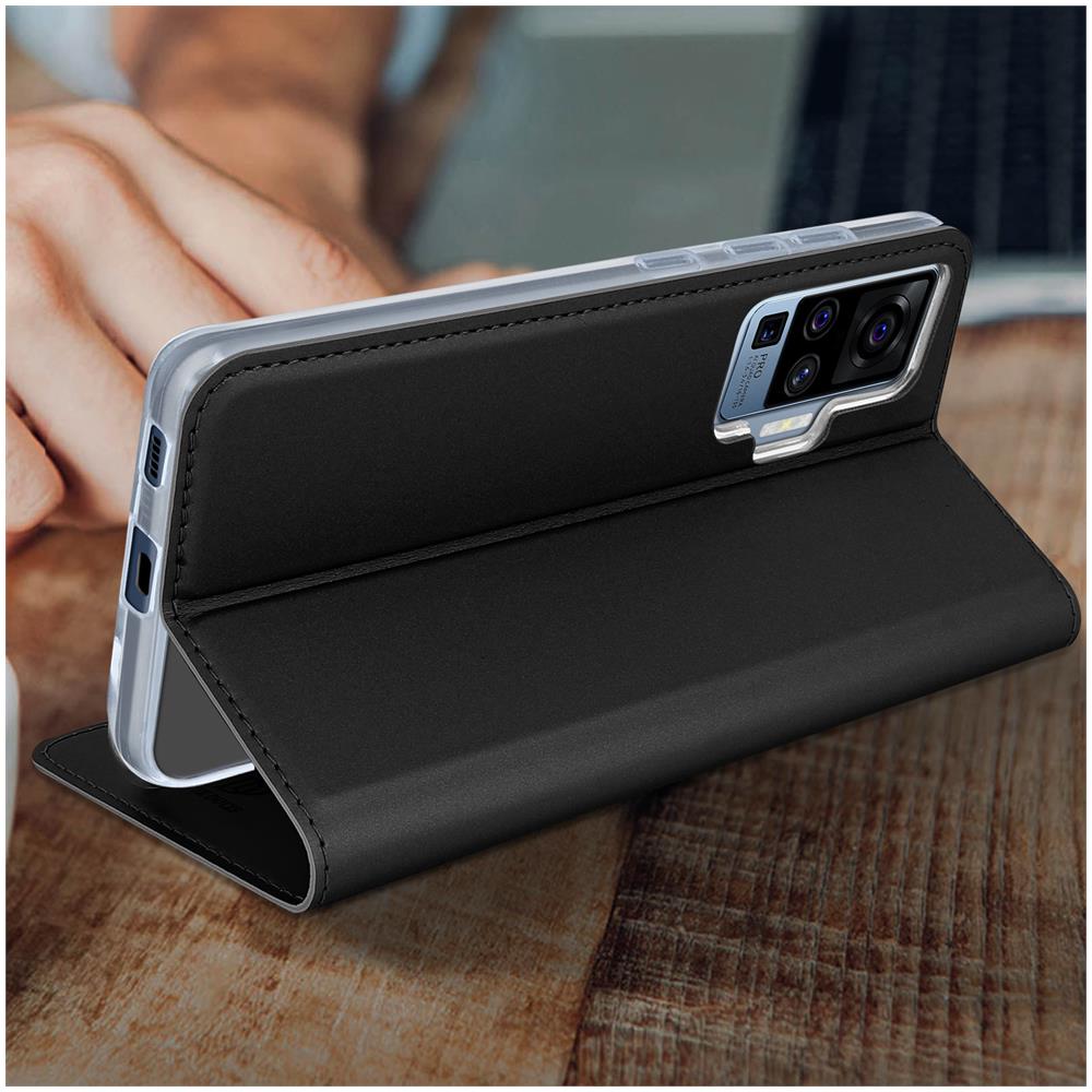 Custodia Vivo X51 5g Portafoglio Flip Funzione Supporto - Nero - Foto 2