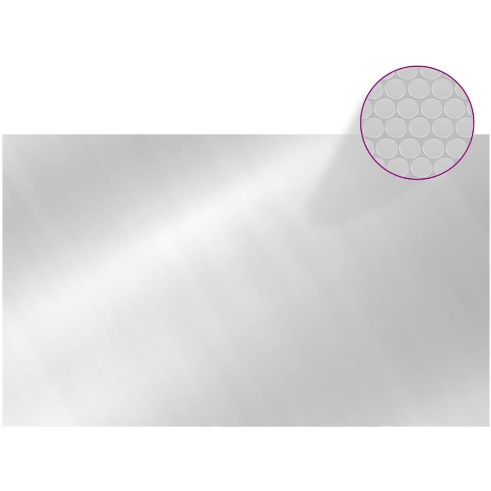 Copripiscina Rettangolare 1000x600 Cm In Pe Argento - Foto 3