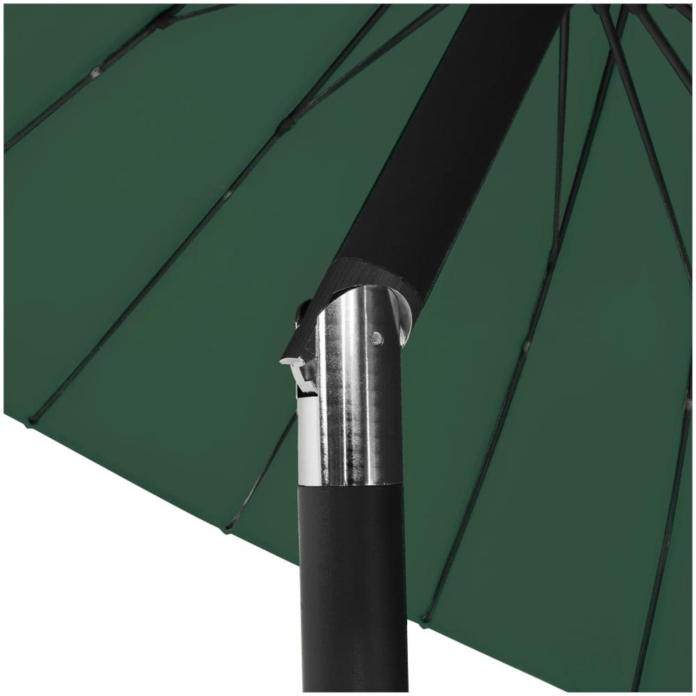 Ombrellone Da Esterni Con Palo In Alluminio 270 Cm Verde - Foto 2