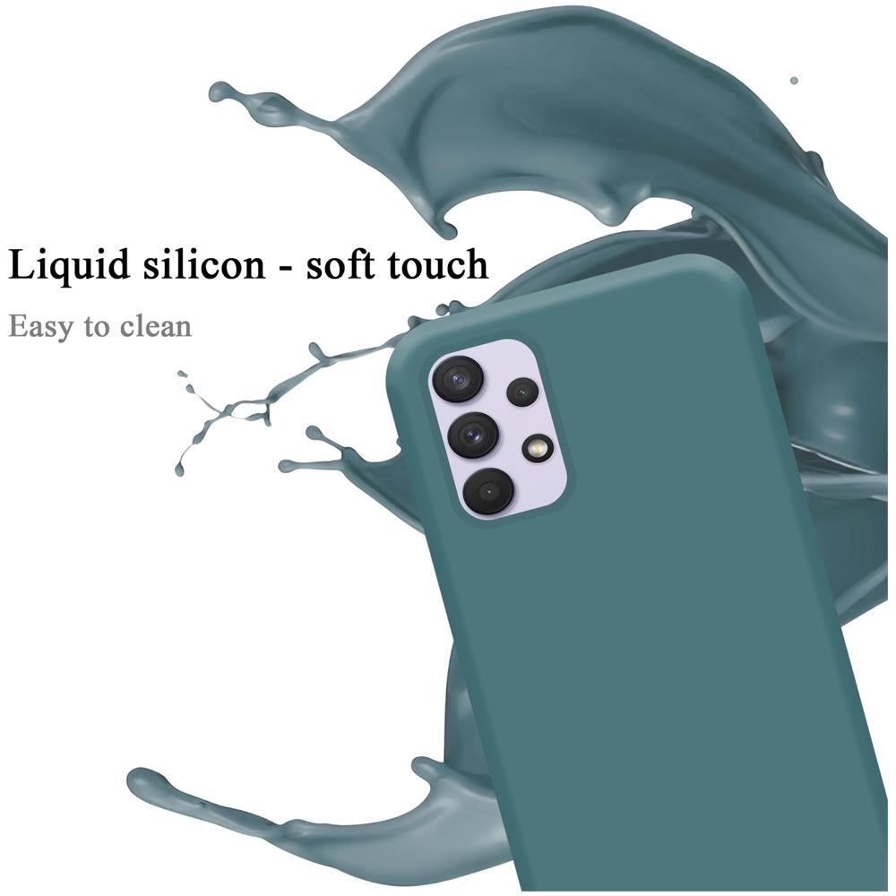 Custodia Compatibile Con Samsung Galaxy A33 5g In Liquid Verde - Coperchio Protettivo In Silicone Tpu Flessibile - Foto 2