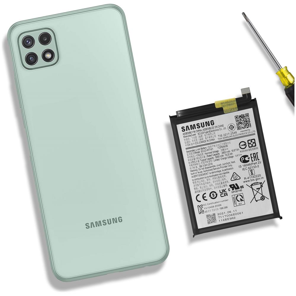 Batteria Interna Galaxy A22 5g 5000 Mah Originale Nera - Foto 5
