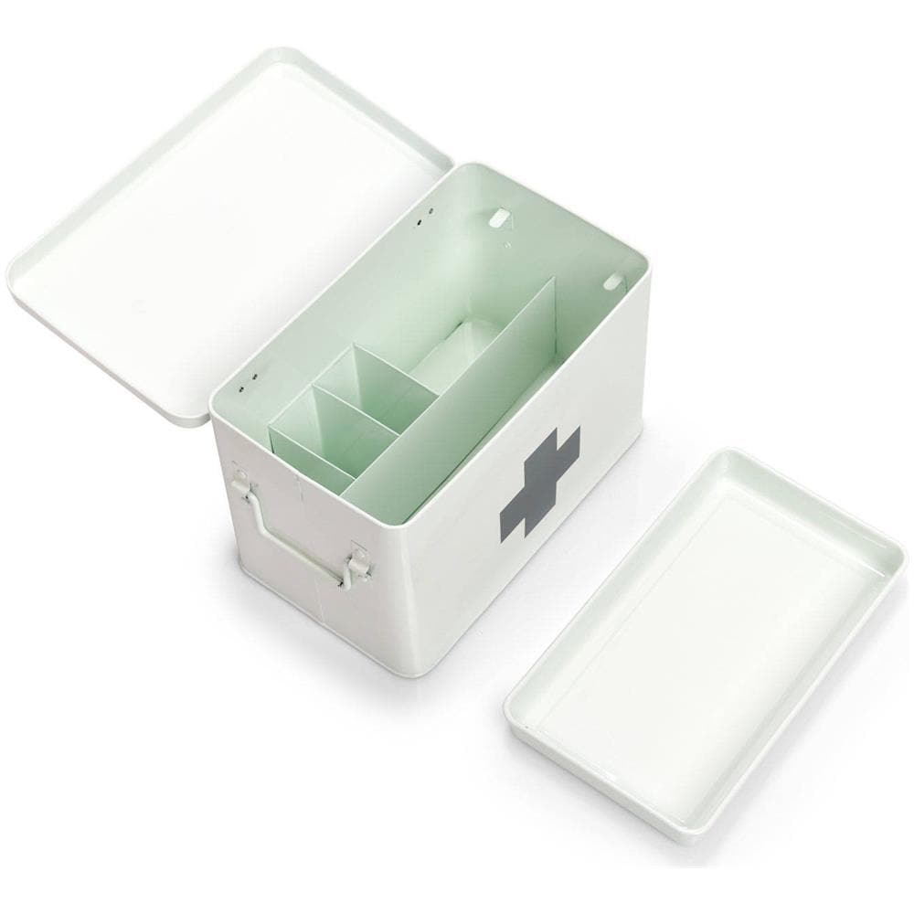 Kit Di Pronto Soccorso In Metallo, Scatola Medica, 32x20x20 Cm, - Foto 2
