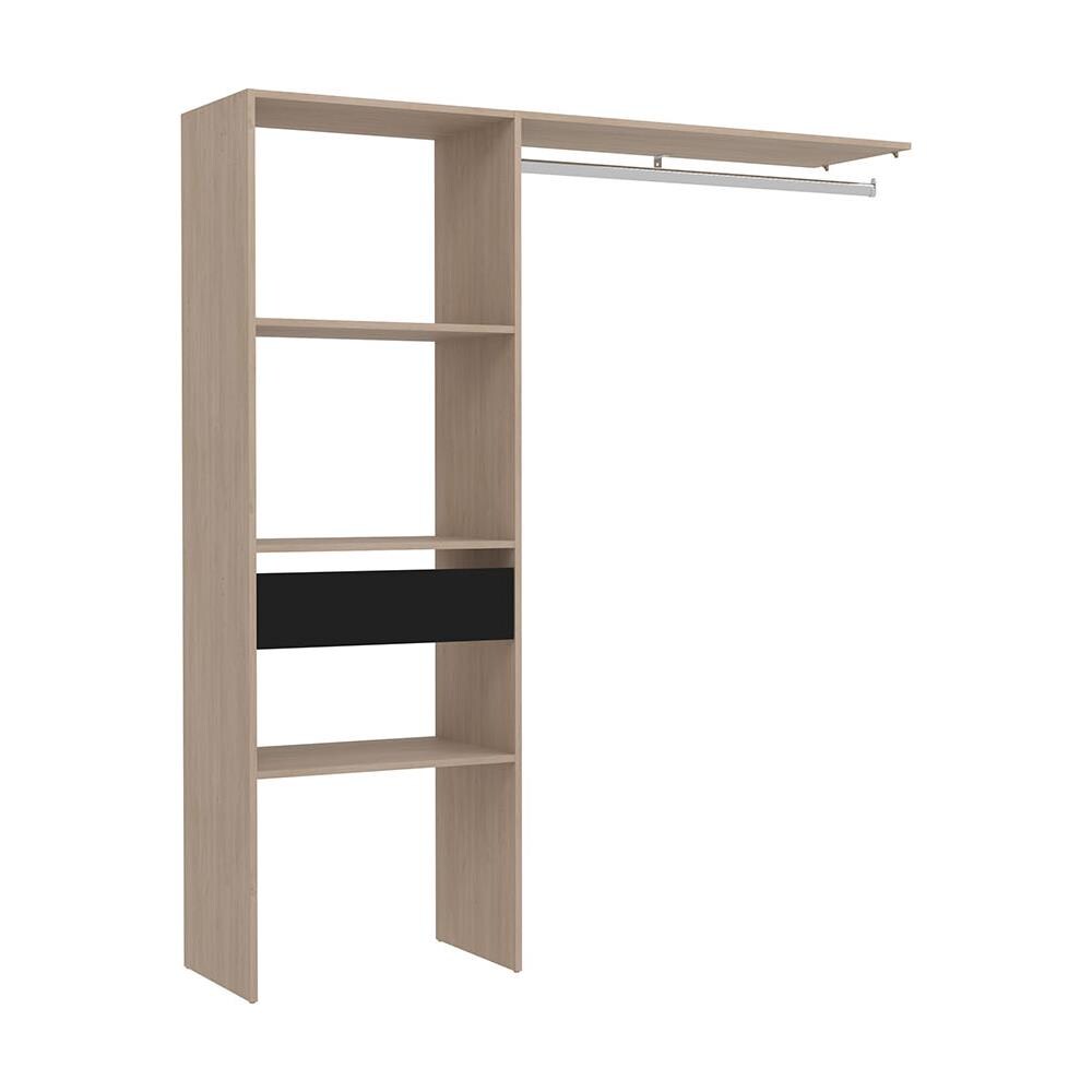 Elysee Armadio In Legno, 3 Ripiani, 1 Cassetto, Un Guardaroba: 160x40x180 - Foto 1