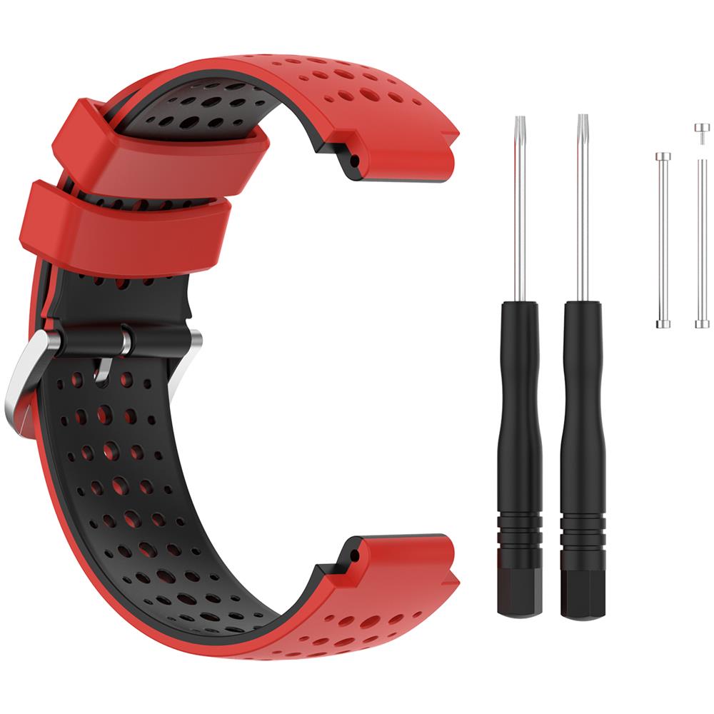 Cinturino Per Orologio In Silicone Garmin Forerunner 220, 230, 235, 630, 620, 735xt, Approach Red - Foto 1