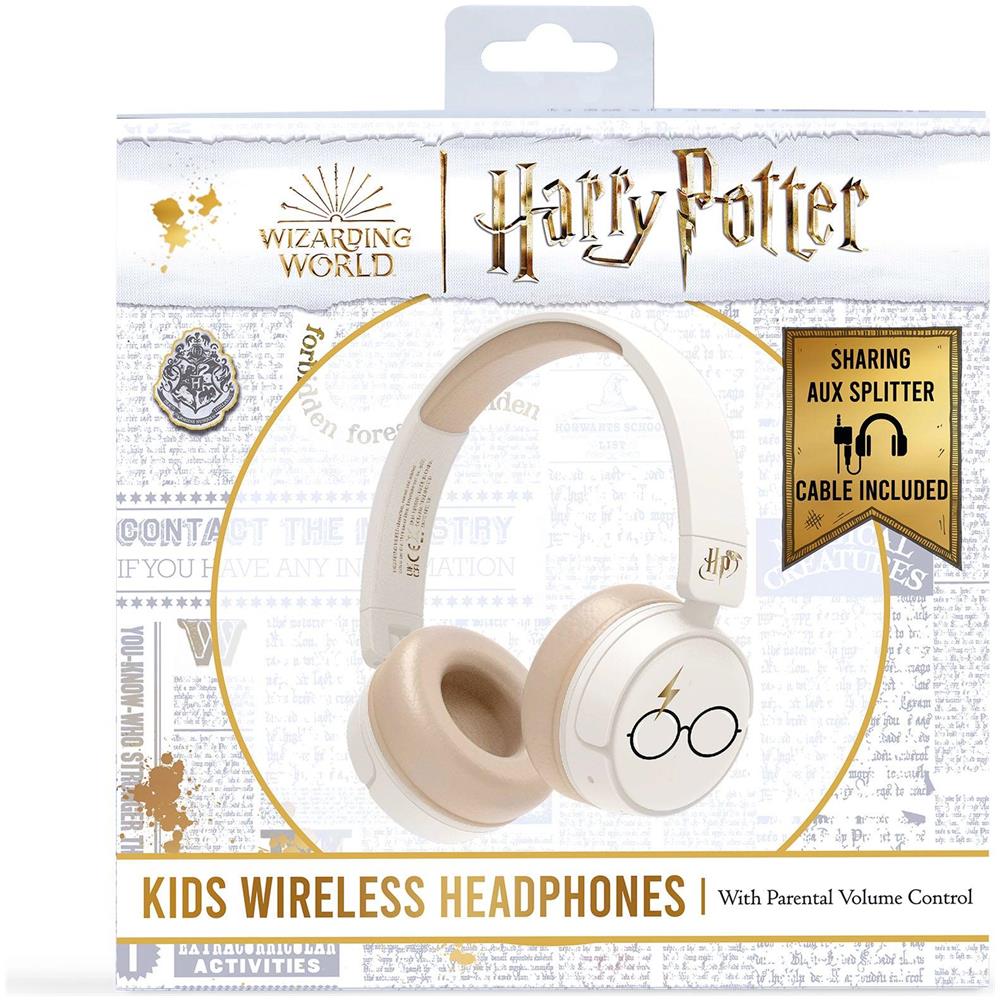 Cuffie a Padiglione per Bambini Harry Potter HP0990 con Bluetooth Colore Crema - Foto 9