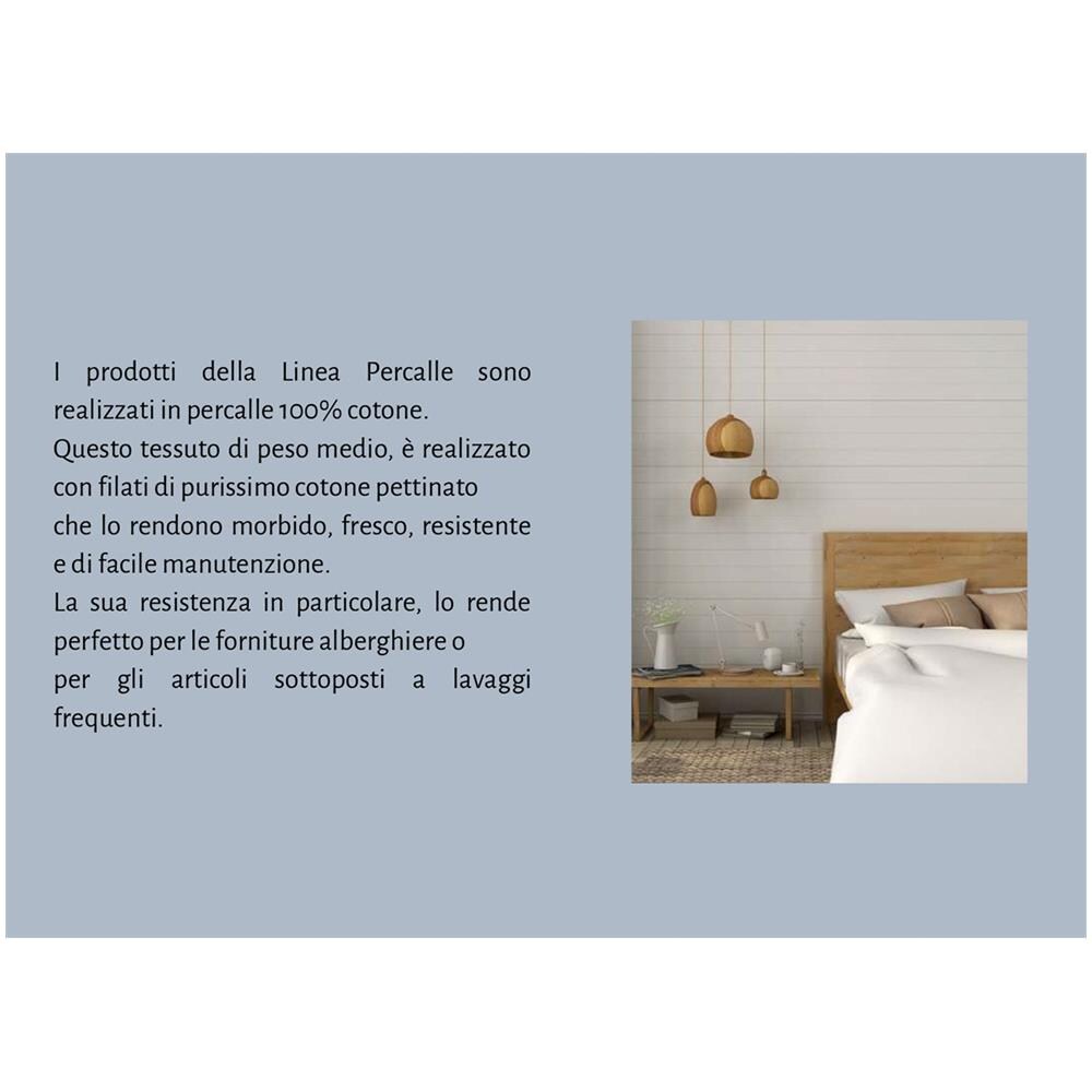 Lenzuola Sotto Con Angoli In 100% Cotone Percalle In Tinta Unita 2 Piazze H25 Verde - Foto 2