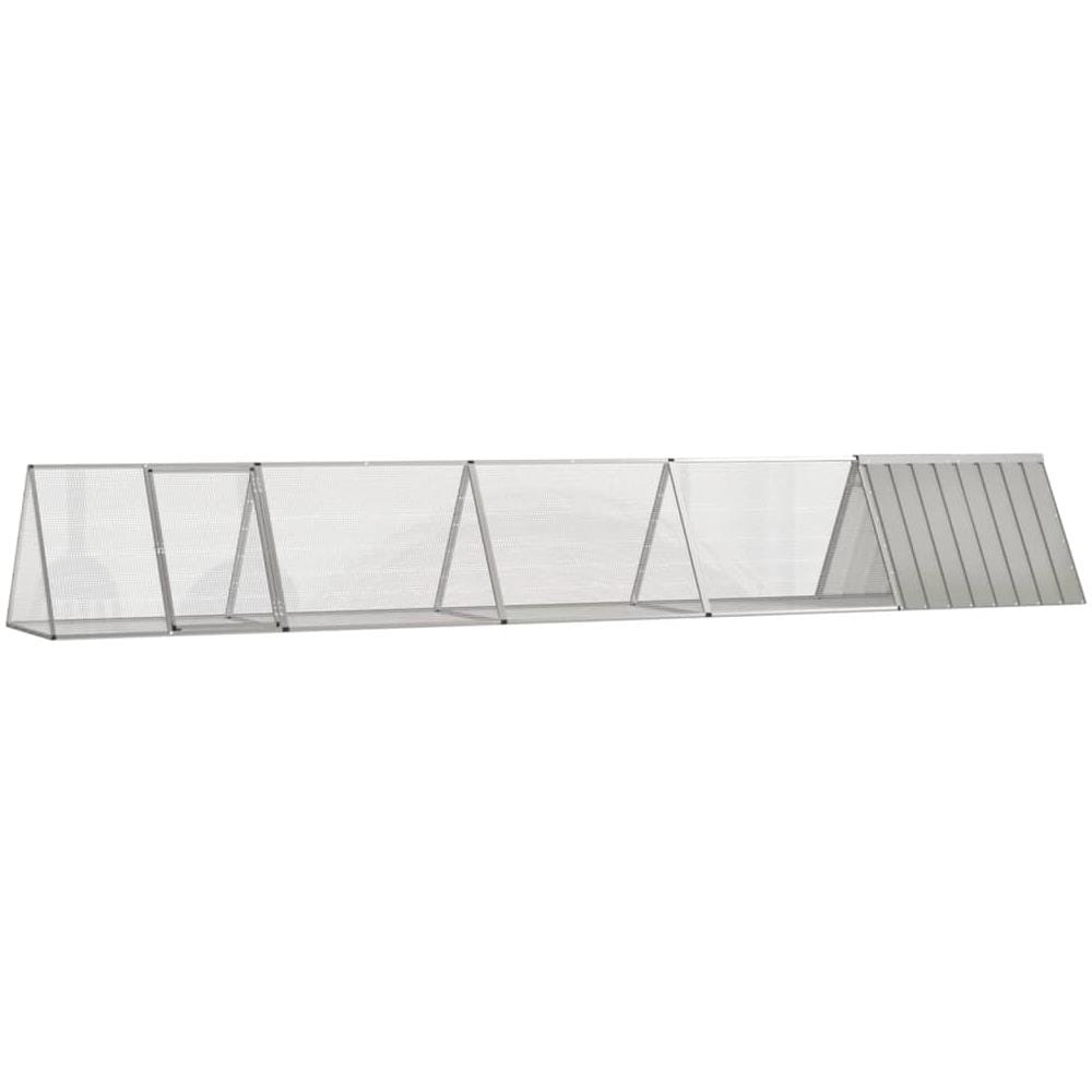Gabbia Per Conigli Grigio 504,5x80,5x71 Cm Acciaio Zincato - Foto 1