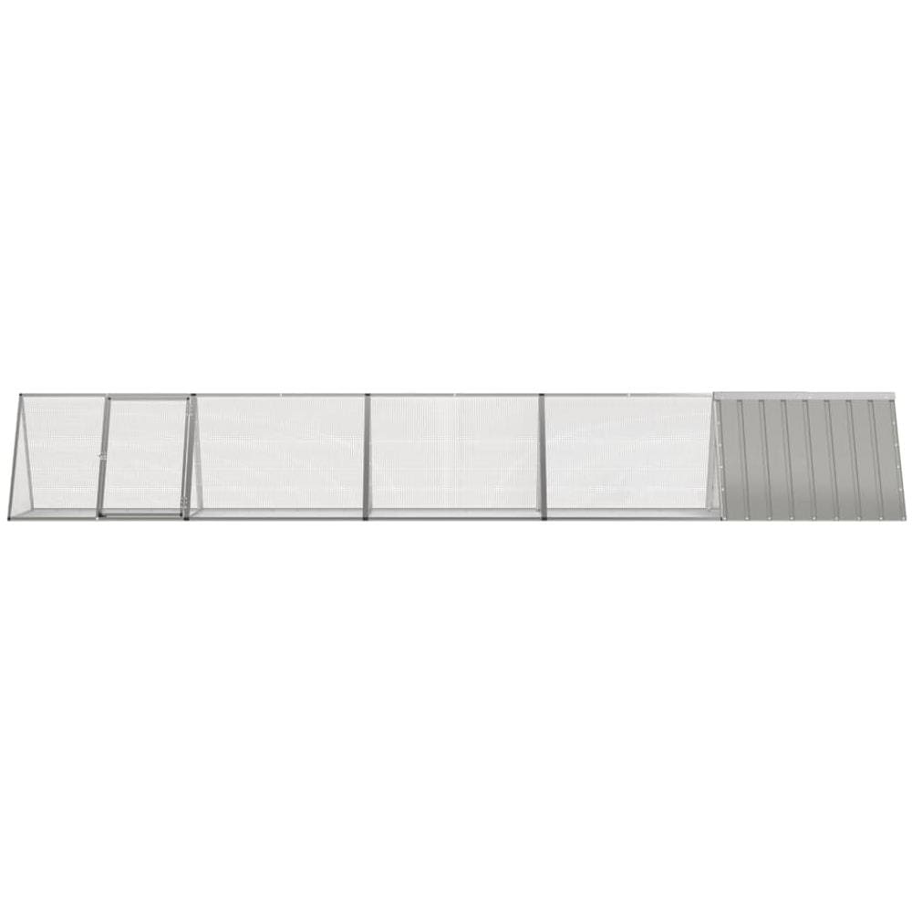Gabbia Per Conigli Grigio 504,5x80,5x71 Cm Acciaio Zincato - Foto 3