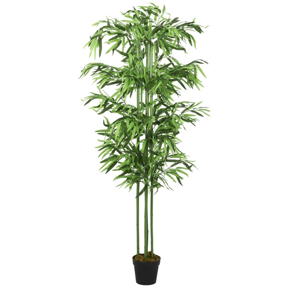 Albero Bambù Artificiale 384 Foglie 120 Cm Verde - Foto 1