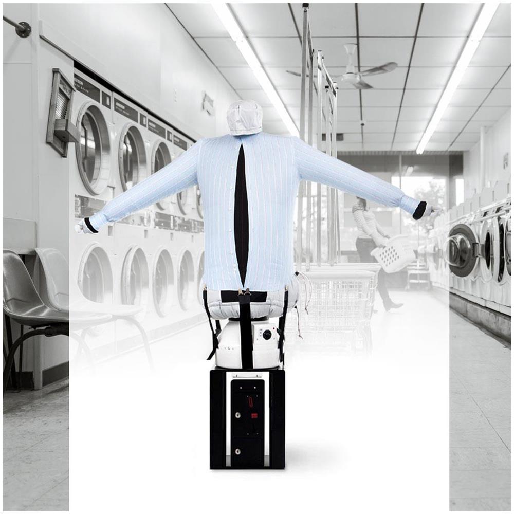 EOLO Stirasciugatore SA14 S SELF INOX V6 Gettoniera Stiro Facile Asciuga Automatico Stirasciuga Omino Stiratore Asciugatore Manichino Gonfiabile Robot Professionale Made in Italy Garanzia 5 Anni A++ - Foto 2