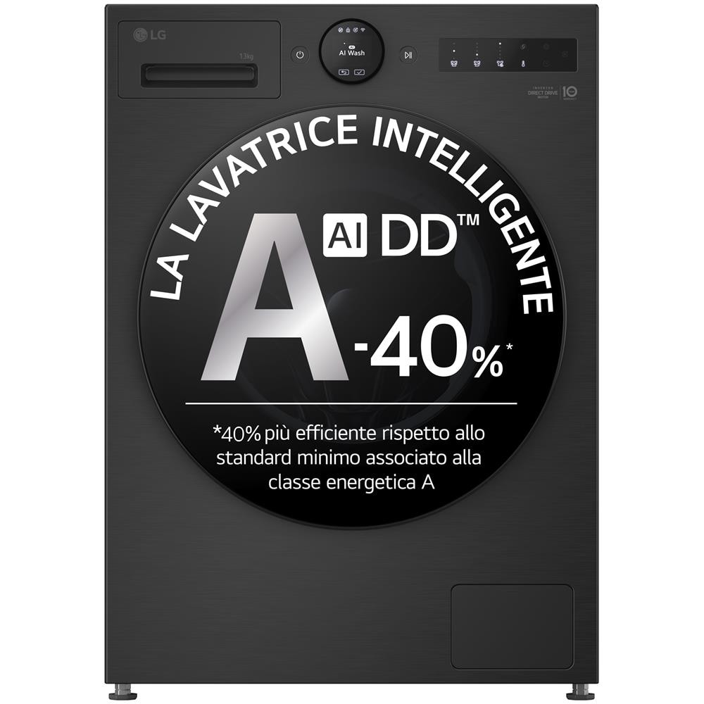 F4X7013TBB Lavatrice 13kg AI DD™ Serie X7, Classe A-40%, 1400 giri, Display Easy Circle, Wi-Fi, AI Wash, TurboWash - Foto 1