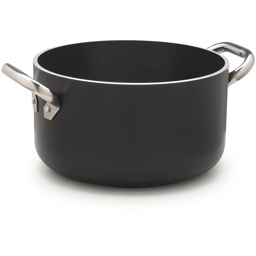 Casseruola 2 Maniglie ad Induzione Diametro 28 cm - Linea Al Black Induzione 5 mm - Foto 1